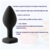 Kit Sexo Anal Plug de Silicone Ben Preto e Gel Lubrificante Dessensibilizante Cliv Intt - comprar online