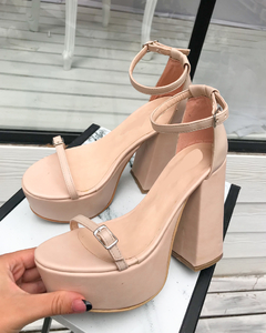 Sandalias Shine Nude