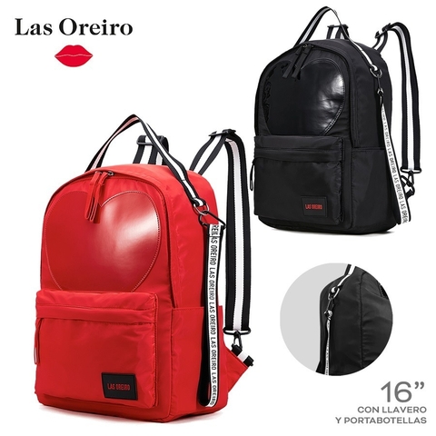 Mochila Las Oreiro Corazon Roja