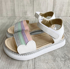 Mini Sandalias Lucy Blancas - tienda online
