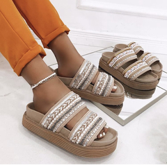 Sandalias Dubai Beige - comprar online