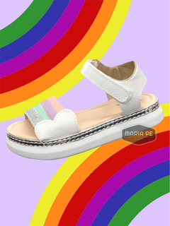 Mini Sandalias Lucy Blancas - comprar online