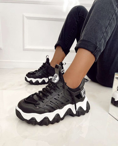 Sneakers Enjoy Negro Blanco