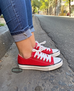 Sneakers Star Bajitas Sin Plataforma Rojas - comprar online