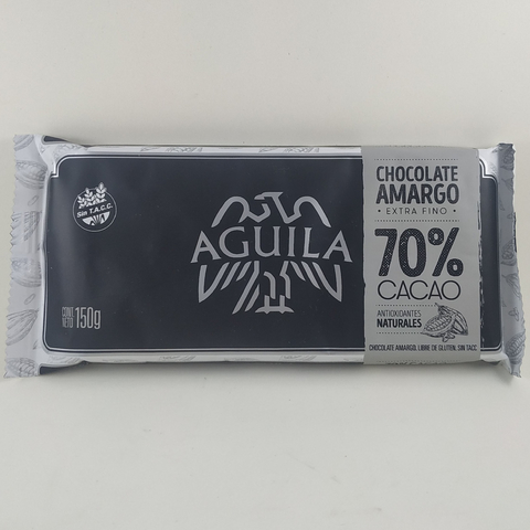 AGUILA Chocolate Amargo 70 Por Ciento De Cacao X 150 Grs