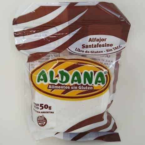 ALDANA Alfajor Santafesino Con Dulce De Leche Y Masa De Hojaldre X 1