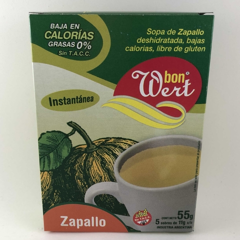 BON WERT Sopa Instantanea X 5 Sobres De Zapallo