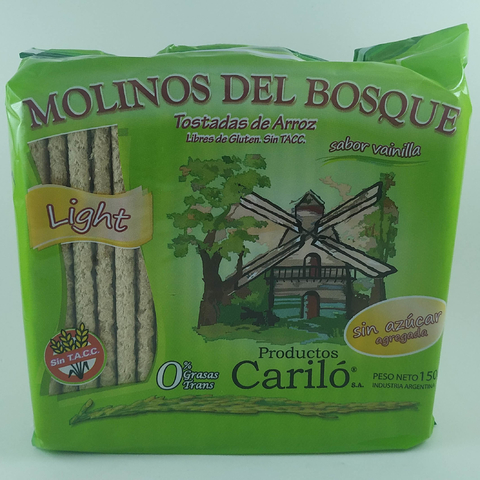 CARILO Galletas De Arroz Light X 150 Grs