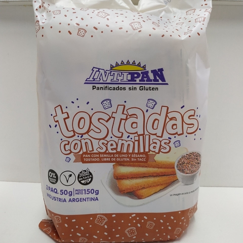 INTI PAN Tostadas Con Semillas X 150 G