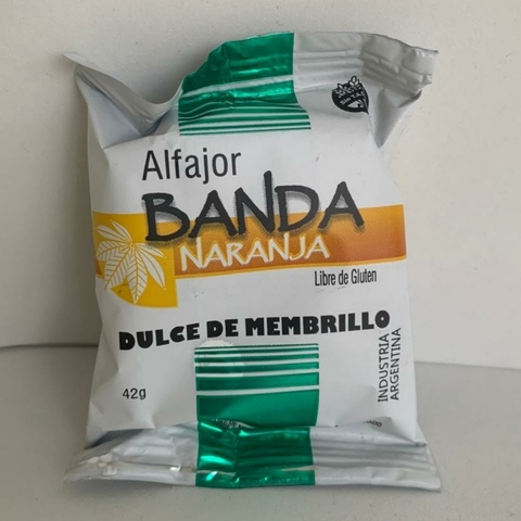 BandaNARANJA Alfajor Cordobes con Dulce de Membrillo