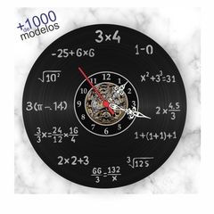 Relógio Matemático Professor Matemática Nerd Geek Vinil Lp - comprar online