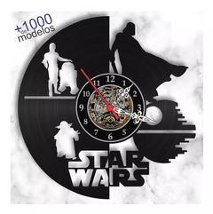 Presente Star Wars Relógio Parede Lp Cinema Criativo