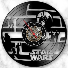 Relógio Parede Star Wars Filmes Tv Cinema Nerd Geek Vinil Lp - comprar online