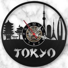 Relógio Parede Tokyo Disco Vinil Lp Decoração Retrô Vintage