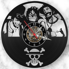 Relógio Parede One Piece Anime Tv Cinema Nerd Geek Vinil Lp - comprar online