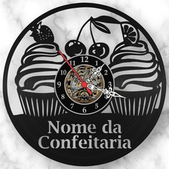 Relógio Parede Personalizado Sorveteria Vinil Lp Decoração - comprar online