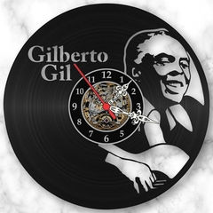 Relógio Parede Gilberto Gil Vinil Lp Decoração Retrô Vintage - comprar online