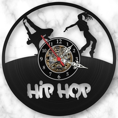 Relógio Parede Música Dança Hip Hop Rap Disco Vinil Lp Retrô - comprar online