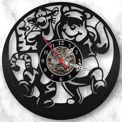 Relógio Parede Ursinho Pooh Vinil Lp Decoração Retrô Vintage - comprar online