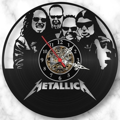 Relógio Parede Metallica Banda Rock 80 90 Disco Vinil Lp - comprar online