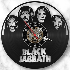 Relógio Parede Black Sabbath Disco Vinil Lp Decoração Retrô - comprar online
