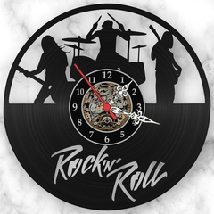 Relógio Parede Bandas Rock N Roll Musica Vinil Retrô Vintage