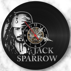 Relógio Parede Piratas Do Caribe Jack Sparrow Cinema Vinil - comprar online