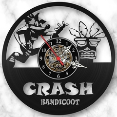 Relógio Parede Crash Bandicoot Games Nerd Geek Vinil Lp - comprar online