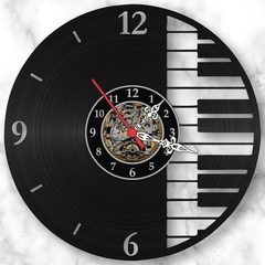 Relógio Parede Teclado Piano Música Rock Teclas Vinil Lp - comprar online