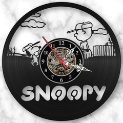 Relógio Parede Snoopy Cachorro Barato Disco Vinil Lp Decor - comprar online