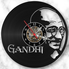 Relógio Parede Mahatma Ghandi Vinil Lp Decoração Retrô Arte - comprar online