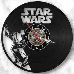 Relógio Parede Star Wars Filmes Series Tv Nerd Geek Vinil Lp - comprar online