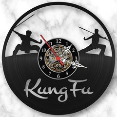 Relógio Parede Kung Fu Lutas Artes Marciais Esporte Vinil Lp - comprar online