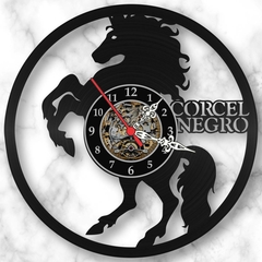 Relógio Parede Corcel Negro Filmes Series Tv Nerd Vinil Lp - comprar online