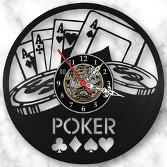 Relógio Parede Poker Games Cartas Baralho Jogos Vinil Lp - comprar online