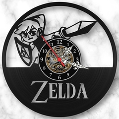 Relógio Parede Zelda Games Vinil Lp Decoração Retrô Vintage - comprar online
