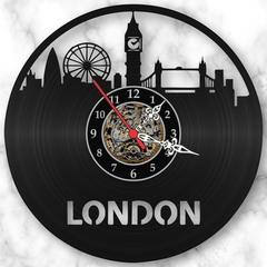 Relógio Parede Londres Cidades Países Inglaterra Vinil Lp - comprar online