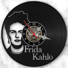 Relógio Parede Frida Kahlo Artista Vinil Lp Decoração Retrô - comprar online