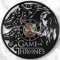 Relógio Parede Game Of Thrones Filmes Series Nerd Vinil Lp - comprar online