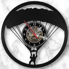 Relógio Parede Paraquedismo Esportes Radicais Vinil Lp Decor - comprar online