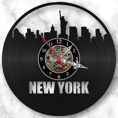 Relógio Nova Iorque New York Cidades Países Eua Vinil Lp