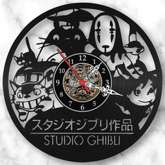 Relógio Estúdio Ghibli Animes Japonês Nerd Geek Vinil Lp - comprar online