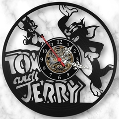 Relógio Tom Jerry Desenho Filmes Infatil Tv Nerd Vinil Lp - comprar online