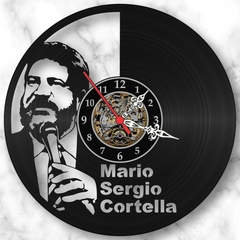 Relógio Parede Cortella Vinil Lp Decoração Retrô Vintage - comprar online