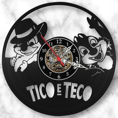 Relógio Tico Teco Desenho Filme Series Tv Nerd Geek Vinil Lp - comprar online