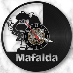 Relógio Mafalda Desenhos Filmes Series Tv Nerd Geek Vinil Lp - comprar online