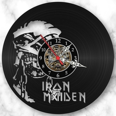 Relógio Iron Maiden Bandas Rock Heavy Metal Musica Vinil Lp - comprar online