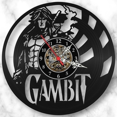Relógio Gambit X-men Desenho Filme Serie Tv Geek Vinil Lp - comprar online