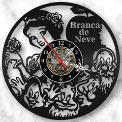 Relógio Branca De Neve Infantil Desenhos Disney Vinil Lp - comprar online