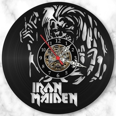 Relógio Parede Iron Maiden Bandas Rock Metal Musica Vinil Lp - comprar online
